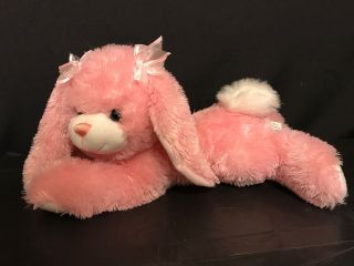 18 " Plush Stuffed Cuddly Pink Easter Bunny Rabbit Long Floppy Ears