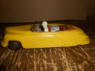 Vintage Marx Plastic Tin Wind Up Flip Over Convertible Top Car
