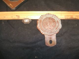 Old American Legion Licence Plate Topper And Ladies Sweater Clip