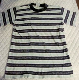 Vintage Official Girl Scout T - Shirt Size 14 - 100 Cotton