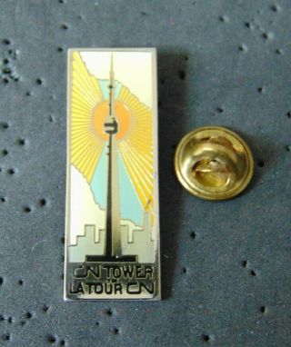 Cn Tower La Tour De Cn Toronto Ontario Canada Pin Lapel