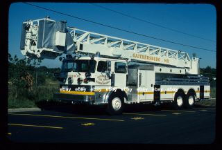 Gaithersburg Md T8 1976 Duplex Pierce Lti Rm Tower Fire Apparatus Slide