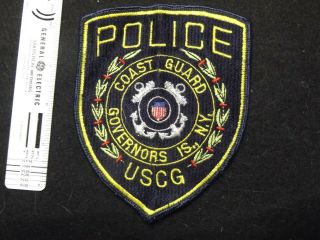 Federal York Rare Governors Island Uscg Coast Guard Police Patch Vintage Old