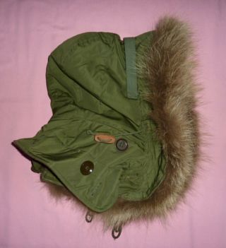 Real Fur Vintage Korean War M1951 Fishtail Parka Hood,  M51/m65,  Mods
