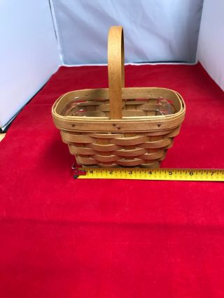 Longaberger Small Unknown Basket With Handle & Protector