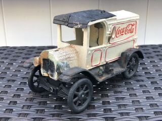 OLD Coca - Cola CAST IRON Delivery Truck VINTAGE Collectible HEAVY 5,  LBs 2