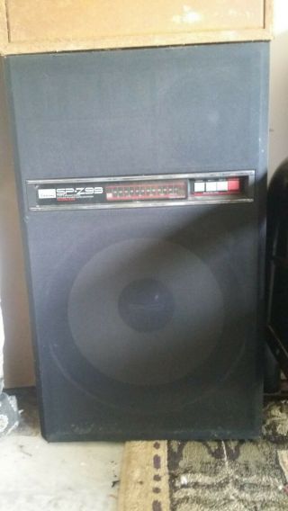 Sansui Sp - Z99 Vintage Speaker Set Pair 4 Way 5 Speaker System Spz99 With Stands
