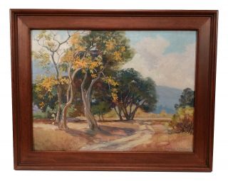 Vintage Early California Landscape Oil Painting Frances Kerr Cook Listed Artist