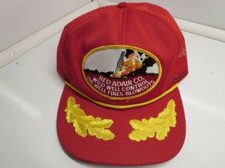 Vintage Red Adair Wild Well Control Oil Well Fires - Blowouts Trucker Hat Johnson