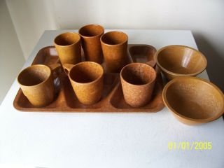 40s/50s/60s Us Army Military Cups/tumblers/ Bowls/tray - Mess Hall Melmac