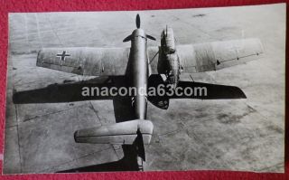 German Ww2 Era Postcard Photocard Luftwaffe Blohm & Voss Bv 141 Aircraft