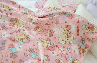 Sanrio Little Twin Stars Cos Kawaii Soft Warm Blanket Bed Sheet Flannel 55  X79 "