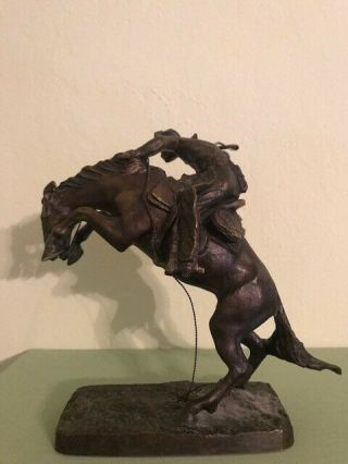 The Broncho Buster Official Frederic Remington Museum Franklin 1988 Bronze