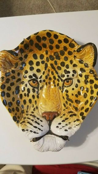 Ceramic Leopard Head