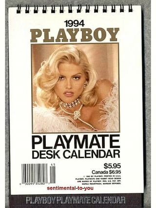 1994/2022 Playboy Playmate Desk Calendar Playmate Of The Year: Anna Nicole Smith