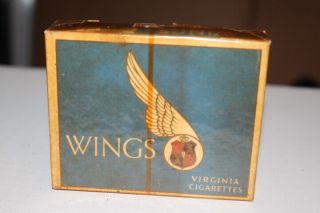 Vintage Wings Cigarette Package Pack Tobacco Sign Empty Display Only