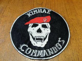 Korean War Era Jacket Patch Kimhae Commandos Gimhae? Airborne? Air Force? 8 "