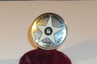 Hopalong Cassidy 1 1/2 " Diameter Straw Boss Savings Club Pinback 2 Highest Rank