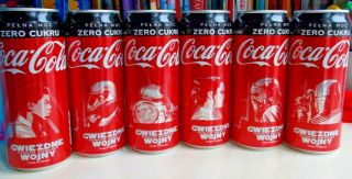 Coca - Cola Cans Star Wars 2019 Full Set 6x Empty Can 330ml The Rise Of Skywalker
