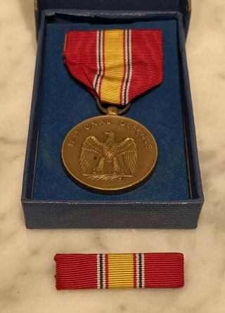 Korean War National Defense Medal With Service Ribbon