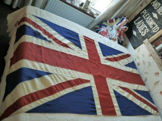 Steadfast Ww2 Era Panel Stitched British Vintage Union Jack Flag Old