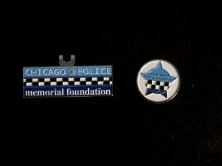 Chicago Police Memorial Foundation Lapel/shirt Pins - Rare