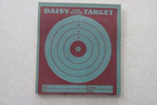 Vv103 Vintage Daisy Toy Air Rifle Target 4.  5 Bb Gun Adv 12 Red 1 Blue Complete