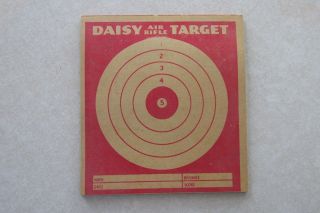 vv103 Vintage DAISY Toy AIR RIFLE TARGET 4.  5 bb gun adv 12 red 1 blue complete 2