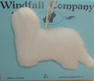 Coton De Tulear Dog Soft Plush Christmas Ornament 2 By Wc