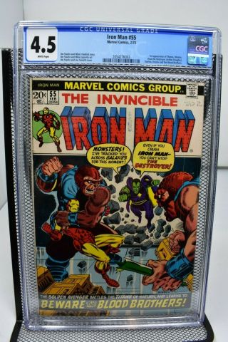 Iron Man 55 Cgc 4.  5 Marvel Comics 1973 1st Appearance Of Thanos & Drax Starlin