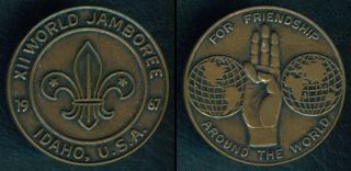 12th Idaho Usa World Jamboree For Friendship Around World Boy Scout Medal Coin
