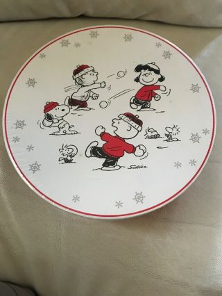 Hallmark Peanuts Dessert Plates 7.  5” Set Charlie Brown And The Peanuts Gang