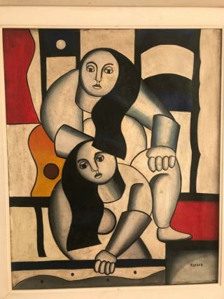 Beautifull oil painting on canvas Fernand Leger painter French 2