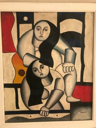 Beautifull oil painting on canvas Fernand Leger painter French 3