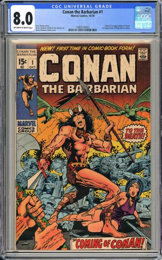 Conan The Barbarian 1 - Cgc 8.  0