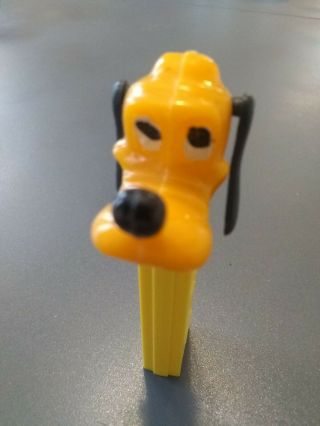 Vintage Pluto Pez Dispenser No Feet Yellow Body Usa Disney Mickey Dog