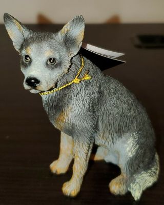 Canine Kingdom Collectible Figurine (df87b0) Australian Cattle Dog (blue Heeler)
