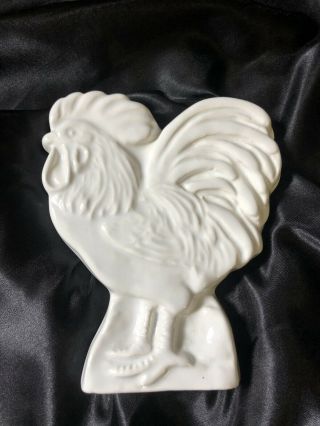 Decorative White Porcelain Rooster Home Decor/wall Art/country Farm House Style