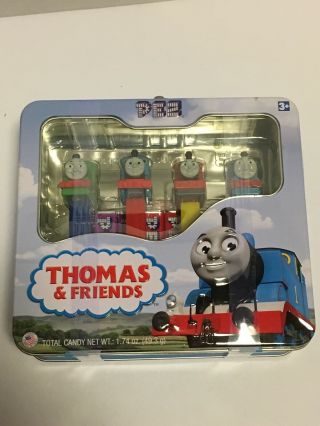 Thomas The Train Collectible Tin Tote Pez Candy Set.