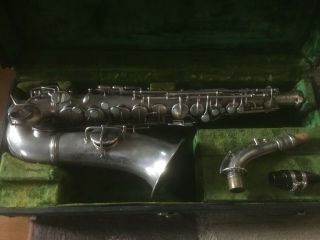 Vintage Conn Wonder Series I Alto Saxophone,  Silver Plated,  1924,  Microtuner