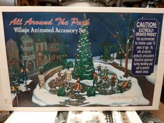 Department 56 All Around The Park Village Animated Accessory Set