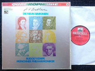 Emi Quadro Stereo Ed1 Sls 892 - Beethoven The 9 Symphonies Rudolf Kempe 8 X