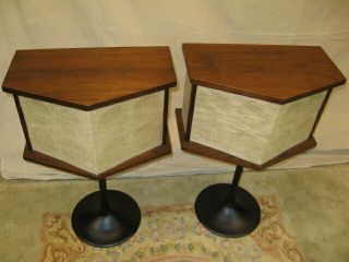 Pair Vintage BOSE 901 Series II Speakers BLACK TULIP STANDS 3