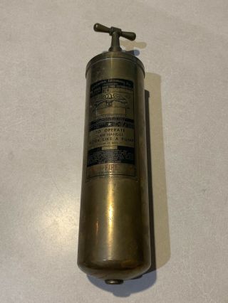 Brass Hand Pump Fire Extinguisher