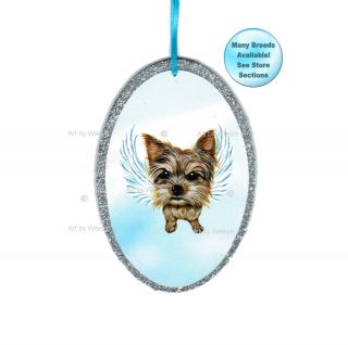 Yorkshire Terrier Angel Ornament Yorkie Dog With Wings Christmas Ornament