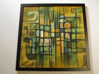 Large Abstract Expressionism Painting Modernism 1970 