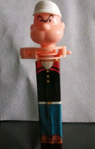 Vintage Popeye The Sailor Man Totem Candy Dispenser White Sailor Hat