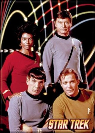 Star Trek: The Series Uhura,  Spock,  Mccoy And Kirk Magnet,