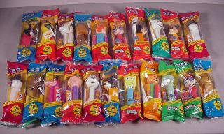 Retired Pez 21 Candy Dispensers Toys Mip Cartoon Characters & Holiday Star Wars