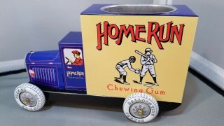Schylling Homerun Chewing Gum Tin Toy Delivery Truck Pencil Holder